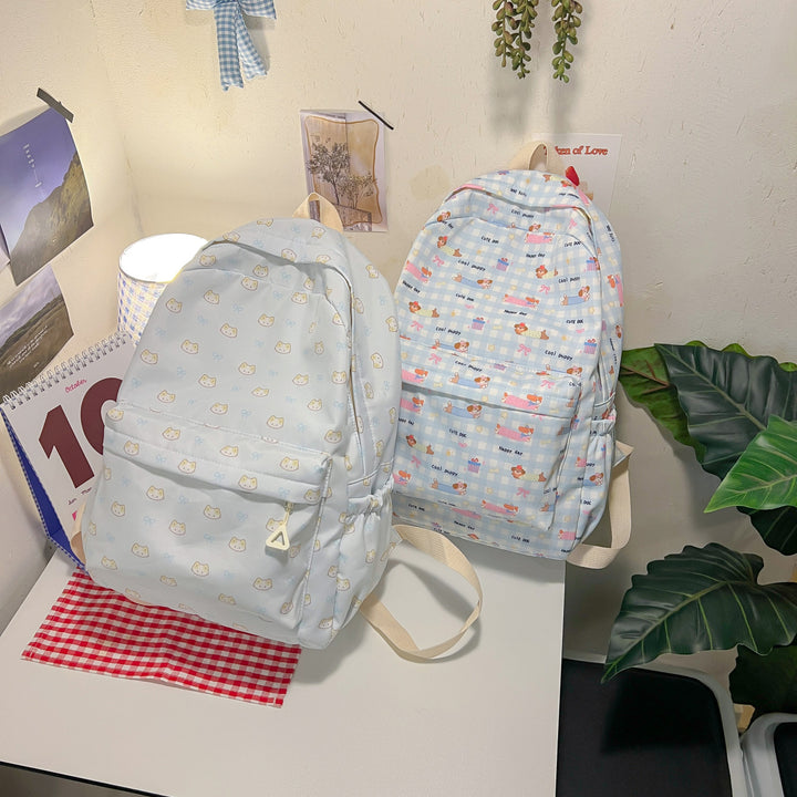 Niedlicher Rucksack mit Aufgesticktem Katzenmotiv Karnz