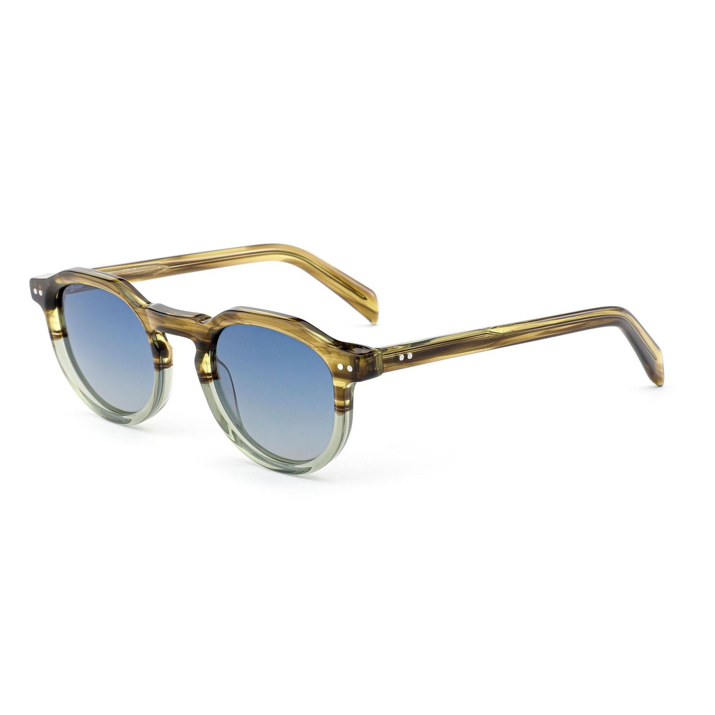 Damen stylische Sonnenbrille mit modernem, transparentem Rahmen Karnz