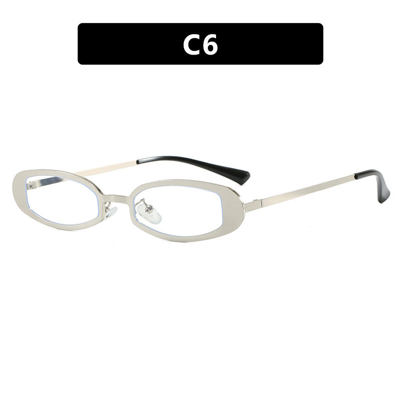 Damen modische optische Brille mit elegantem Metallrahmen und feinen Akzenten Karnz