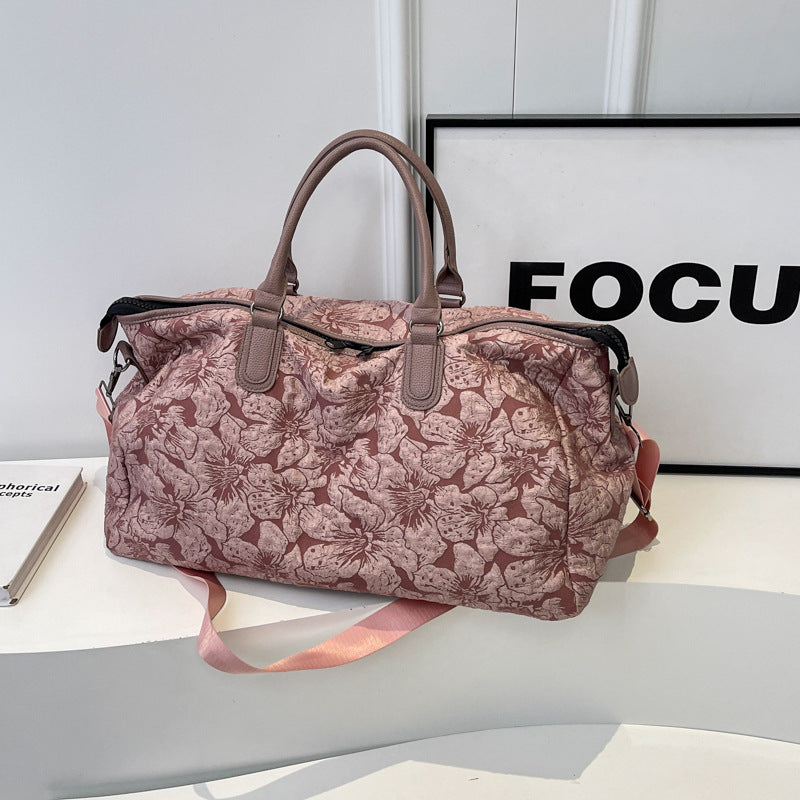 Stylische Blumenmuster Reise-Duffel-Tasche Karnz