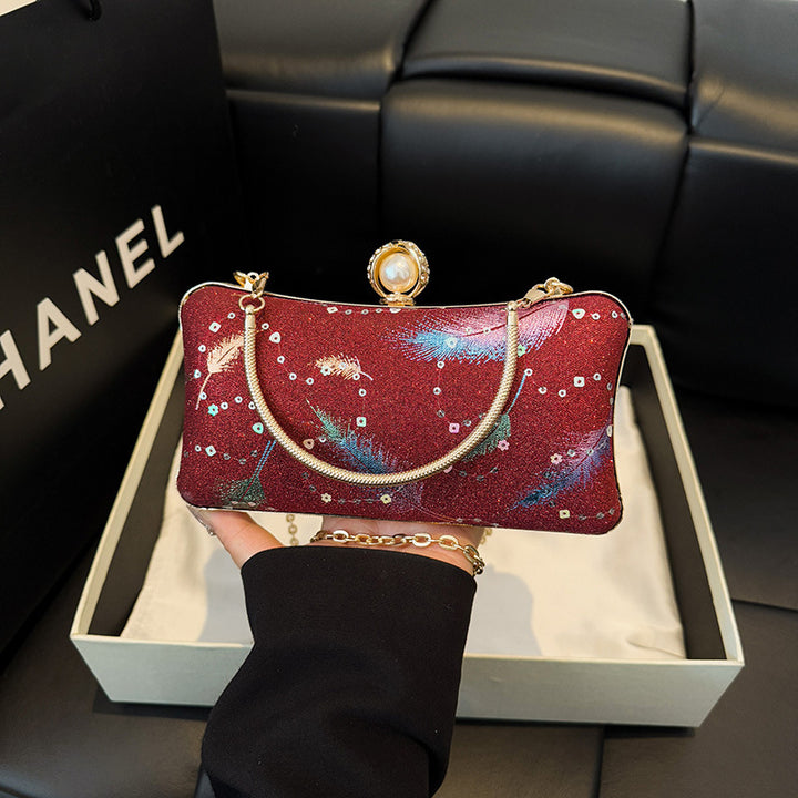Glitzernde Abend-Clutch-Tasche Karnz