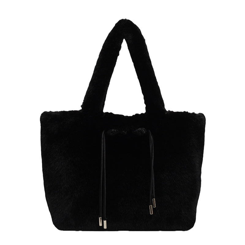 Luxuriöse Kunstpelz-Handtasche