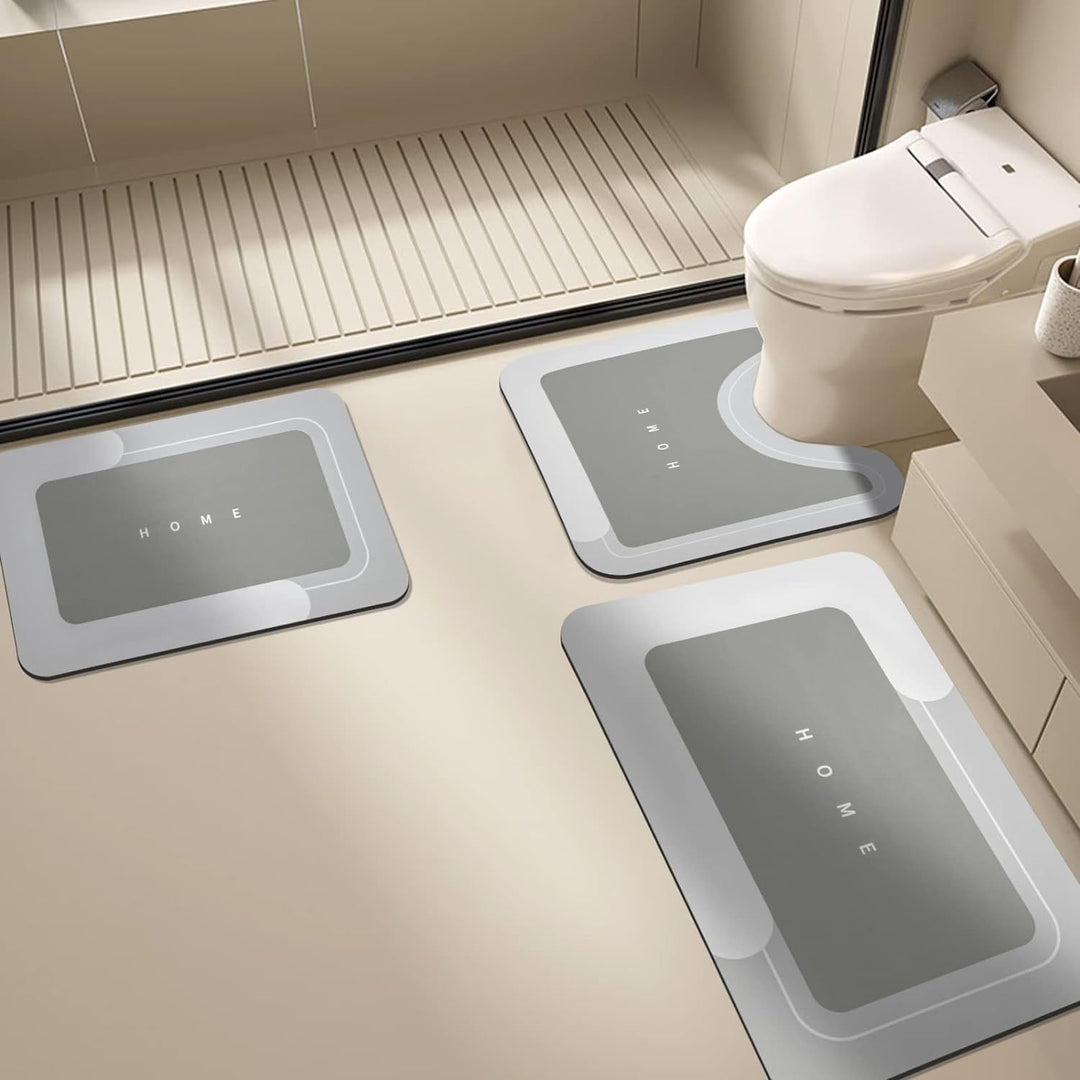 Stylisches Badezimmermatten-Set