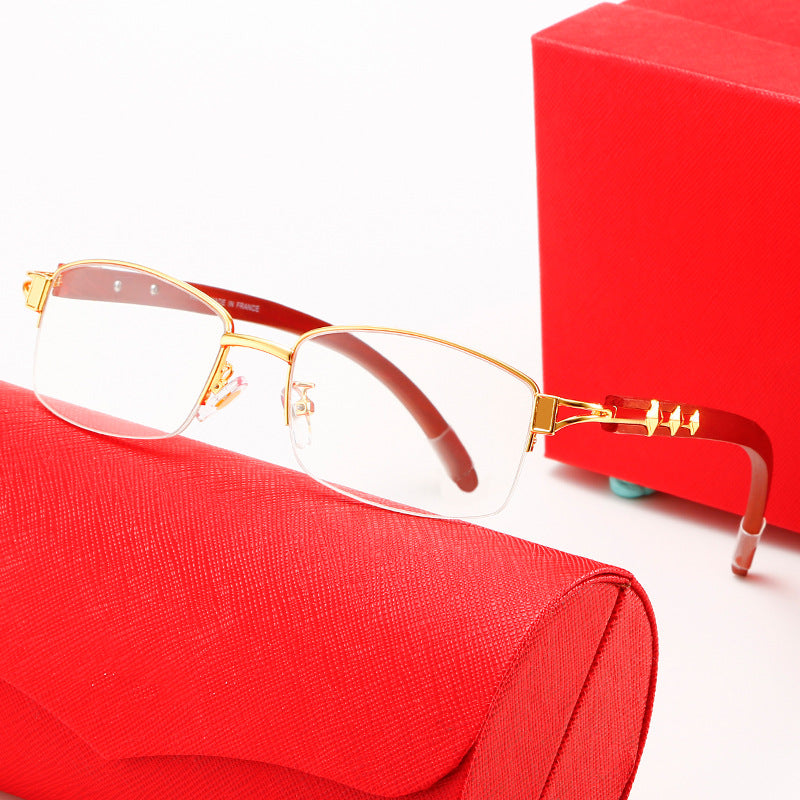Damen exklusive Designer-Sonnenbrille mit hochglanzveredeltem Metallrahmen und polarisierenden Gläsern Karnz