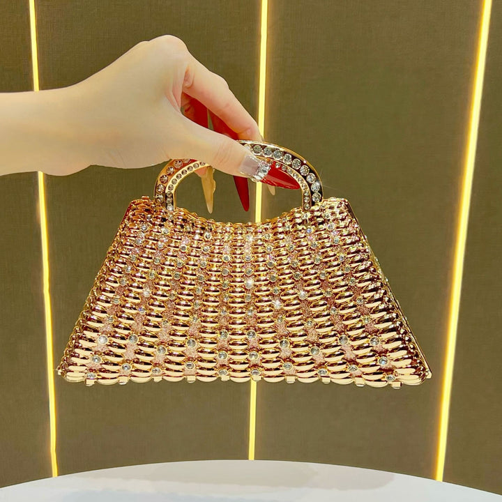 Strass-besetzte Abendhandtasche