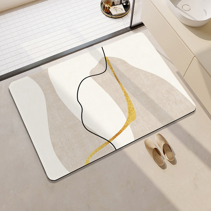 Künstlerische katzenmotivierte Badmatte Karnz