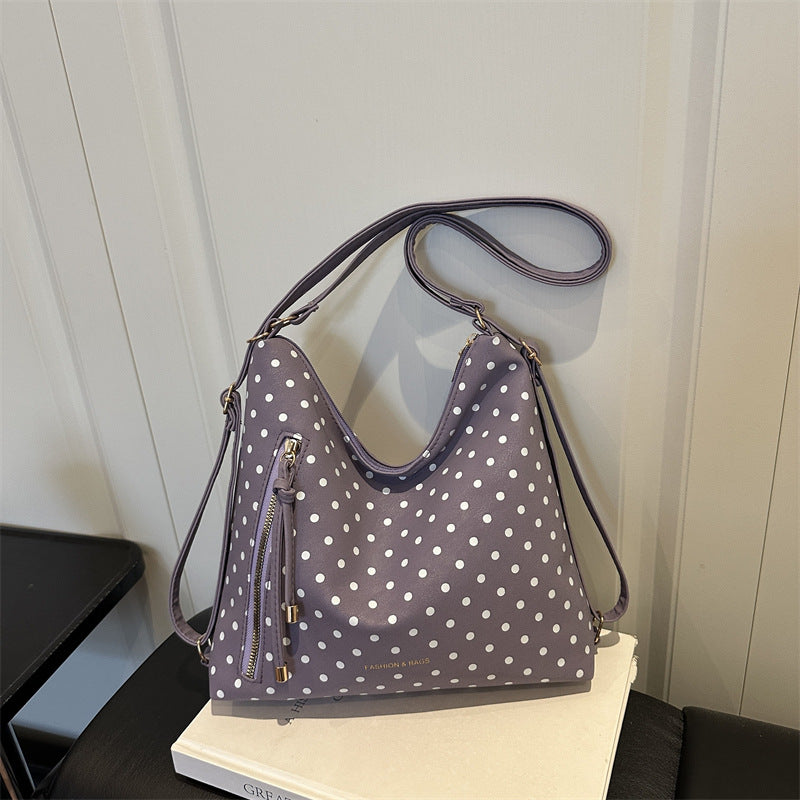 Polka Dot Fashion Schultertasche