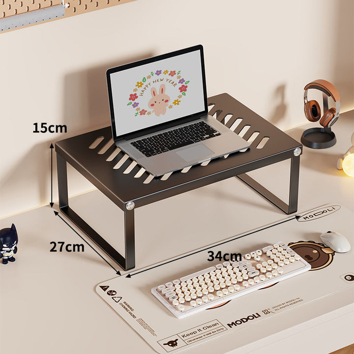 Ergonomischer belüfteter Metall-Laptop-Ständer mit Untertisch-Speicher