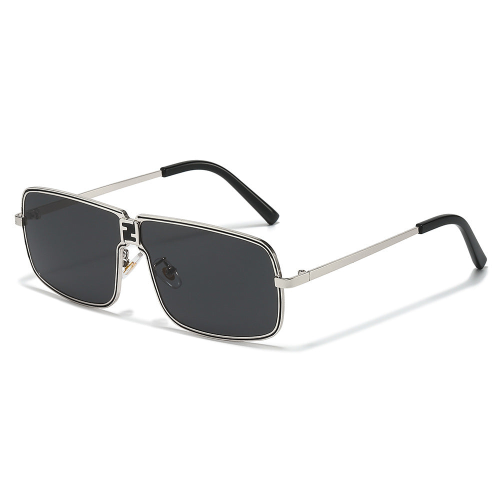 Hochmodische geometrische Rahmen-Sonnenbrille Karnz