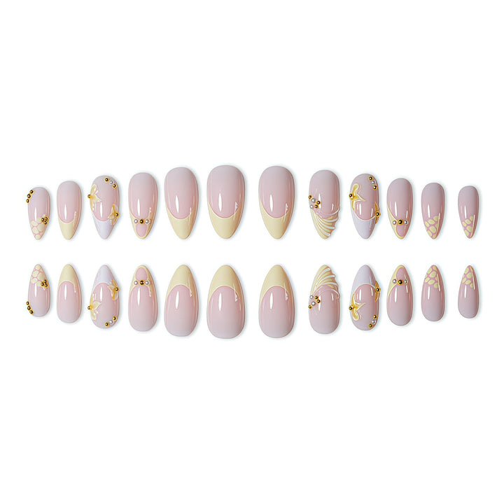 Elegante 3D Blumennagelkunstverlängerungen Karnz
