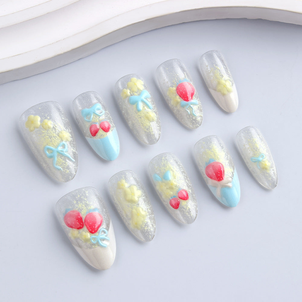 Dekoratives 3D Nagelkunst-Set Karnz