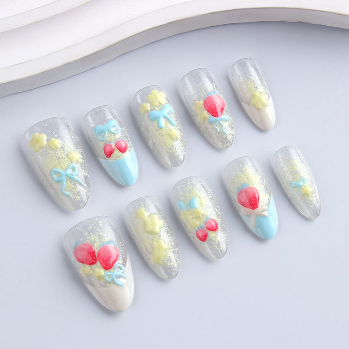 Dekoratives 3D Nagelkunst-Set Karnz