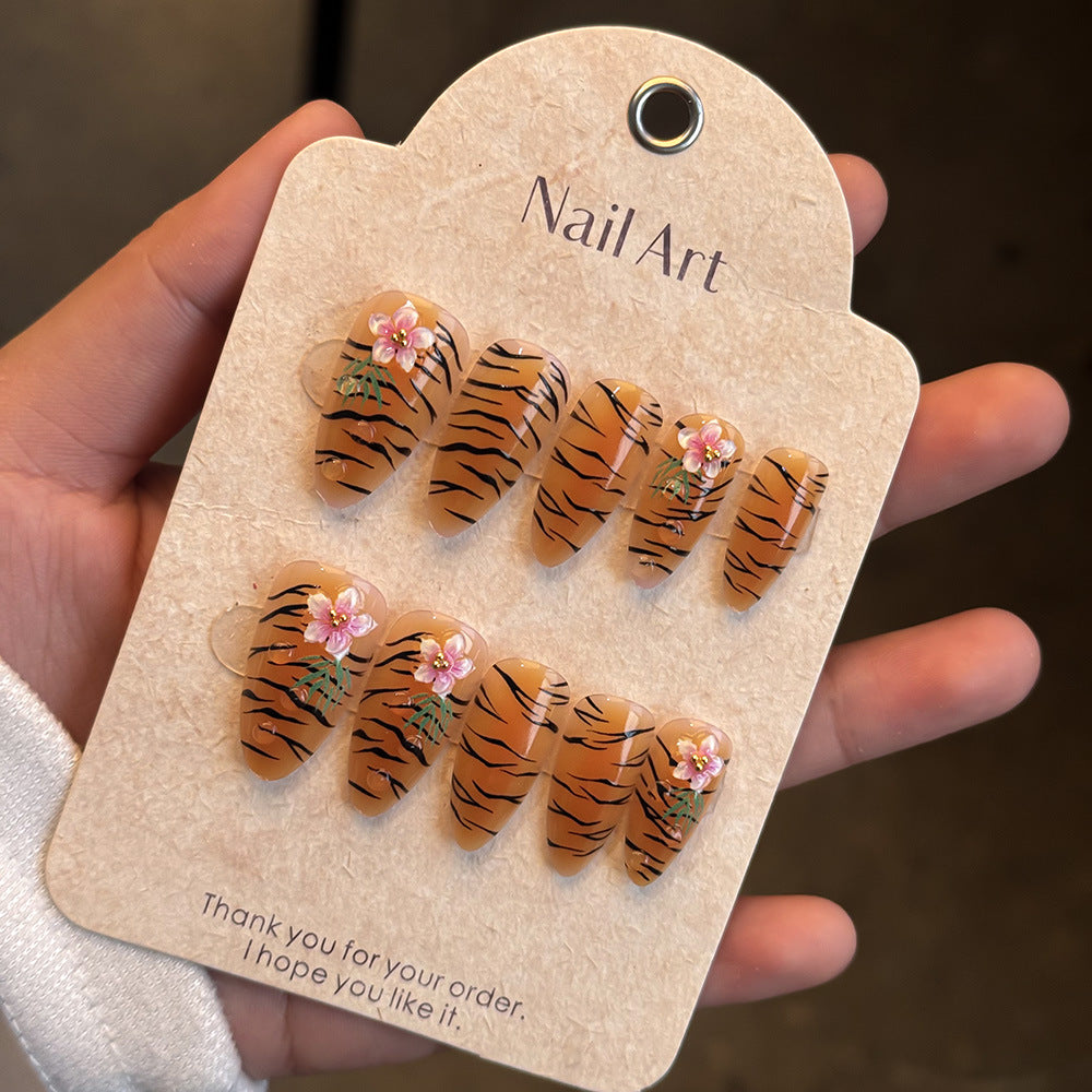 Floral Design Press-On Nail Set Karnz