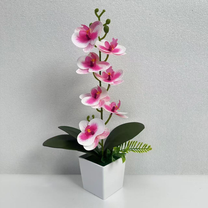 Realistische künstliche Orchideenblütenarrangement für die Innenausstellung