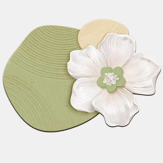 Dekorative florale Teppichmatte
