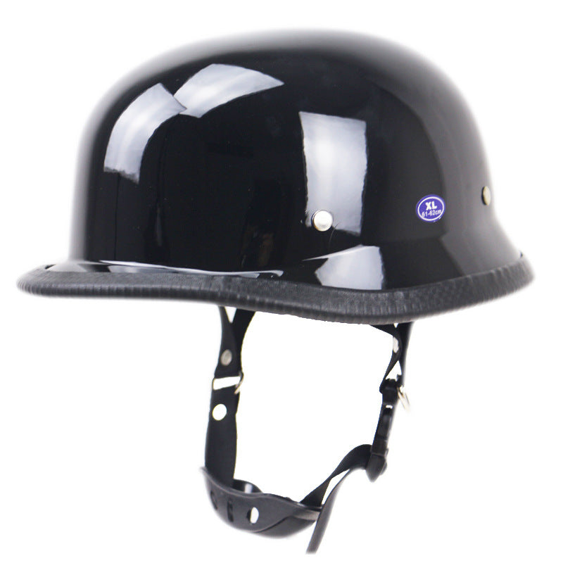Klassischer Vintage Motorradhelm Karnz