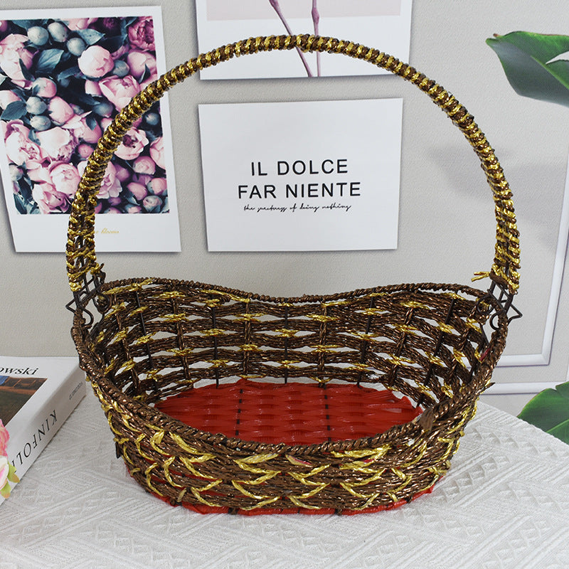 Bunte dekorative gewebte Korb Karnz
