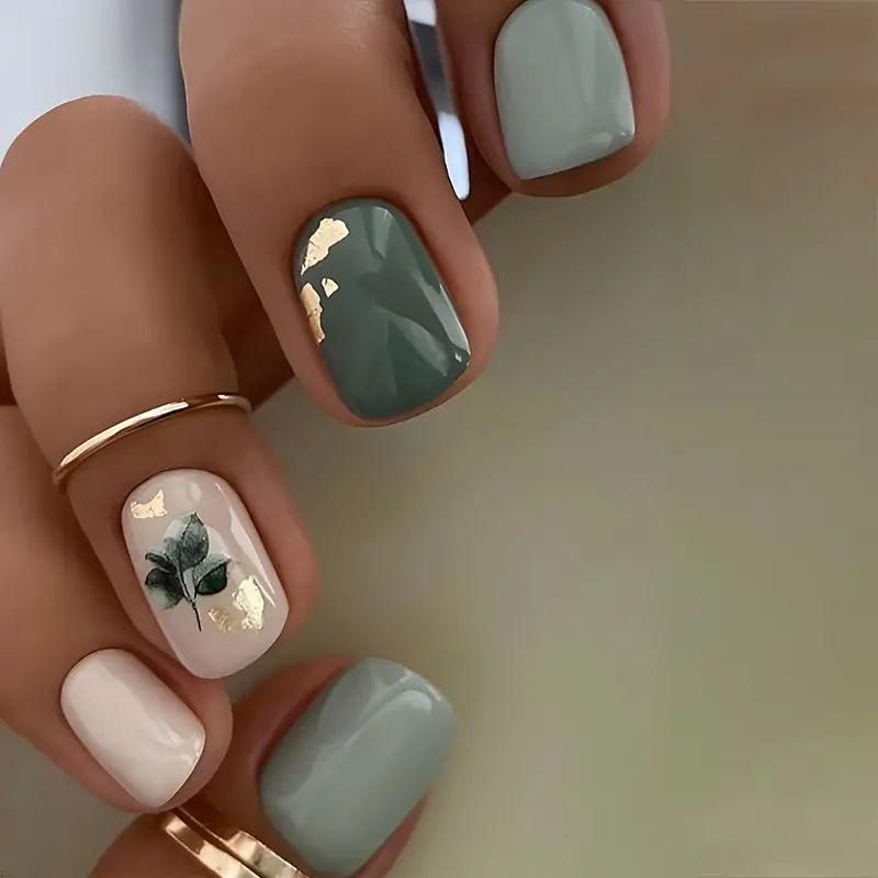 Elegantes Botanisches Nail Art Set Karnz