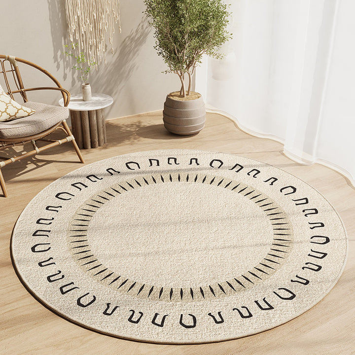 Eleganter runder Teppich