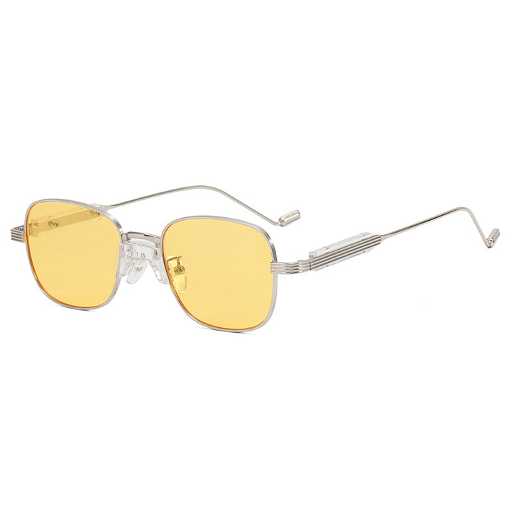 Modische Retro-Sonnenbrille mit Eckigem Rahmen Karnz