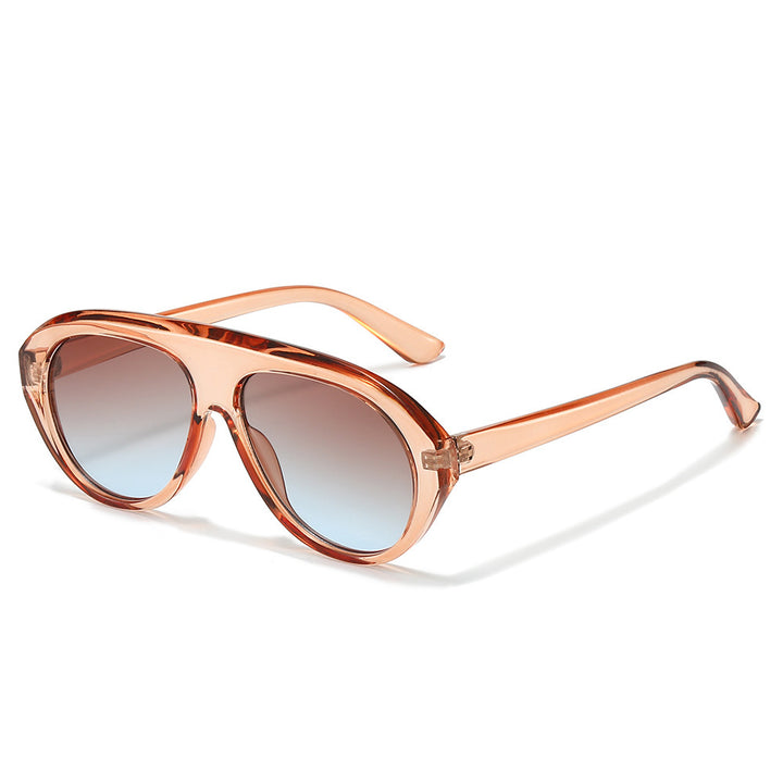 Oversized Geometric Aviator Sonnenbrille Karnz