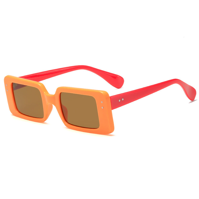 Damen modische quadratische Sonnenbrille mit modernem Design und UV-Schutz Karnz