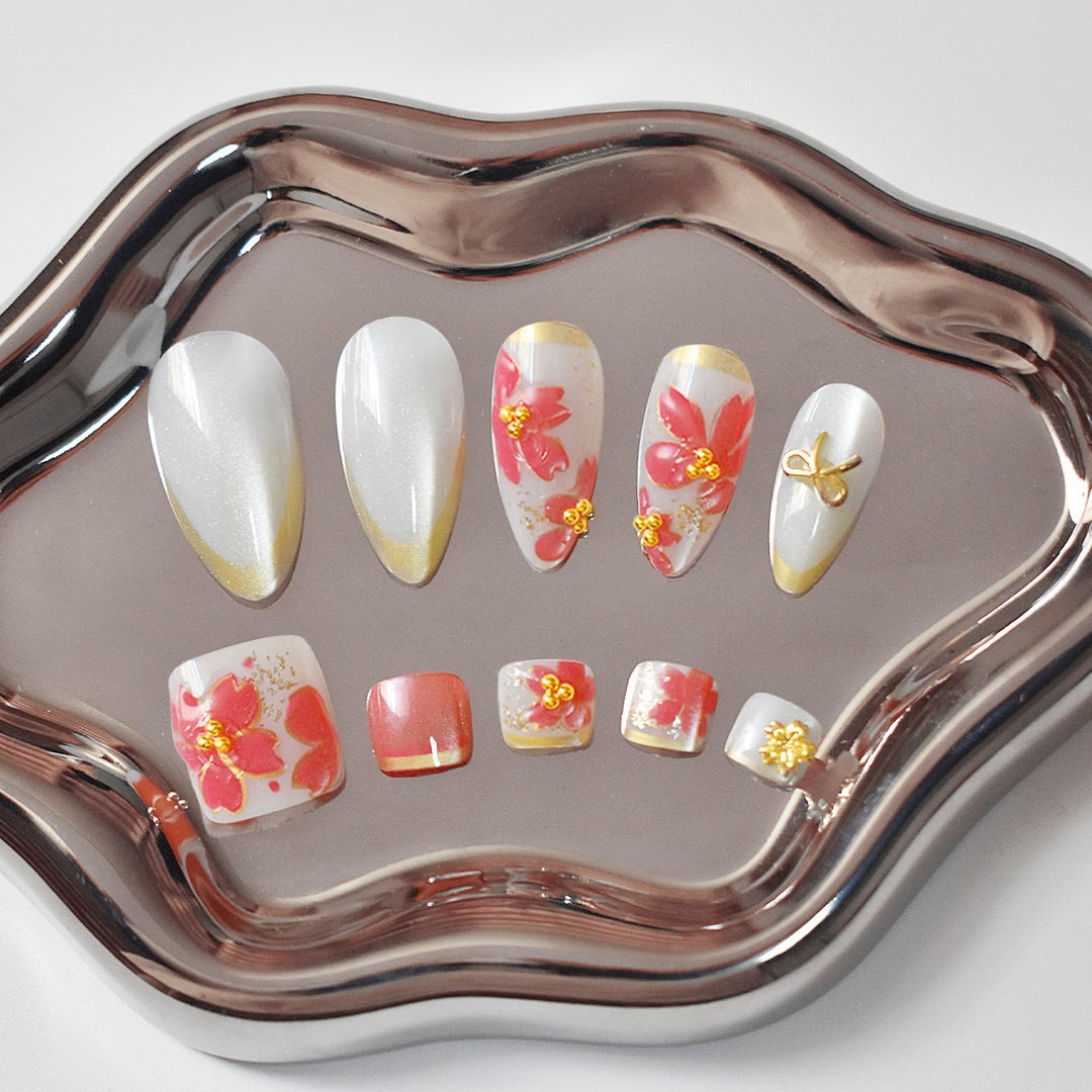 Blumendesign-Gel-Nagelkunst Karnz