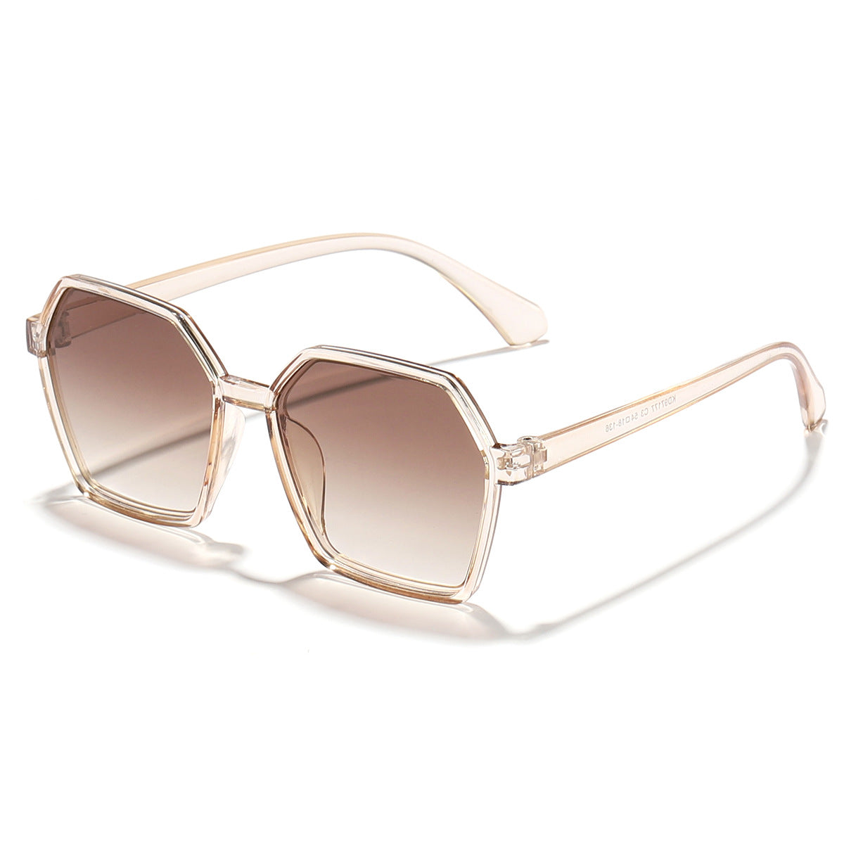Damen elegante Sonnenbrille im modernen Hexagon-Design Karnz
