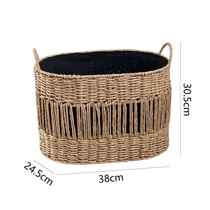 Aufbewahrungskorb mit elegantem Fransen-Design Karnz
