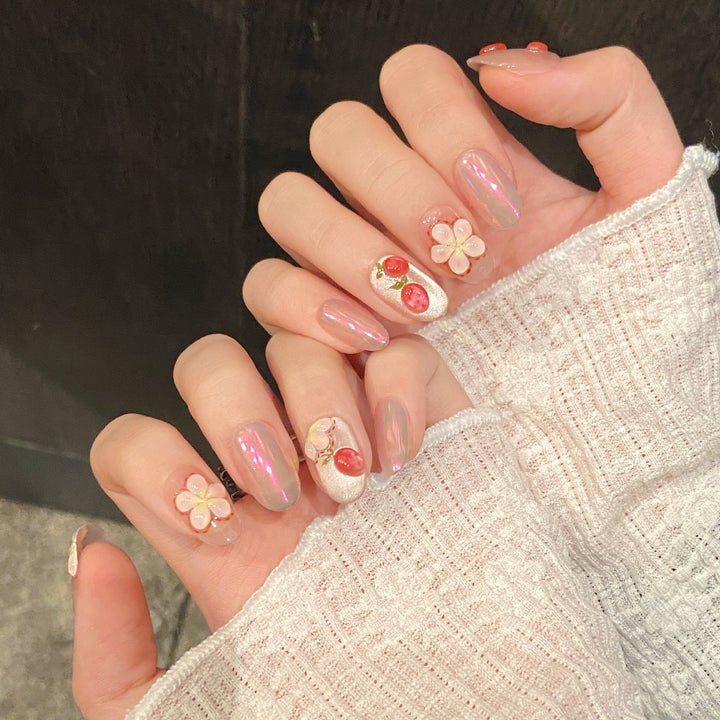 Künstlerisches Press-On Nail Set Karnz