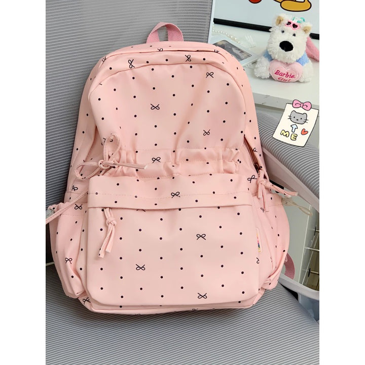 Stylische Polka Dot Freizeit Rucksack Karnz