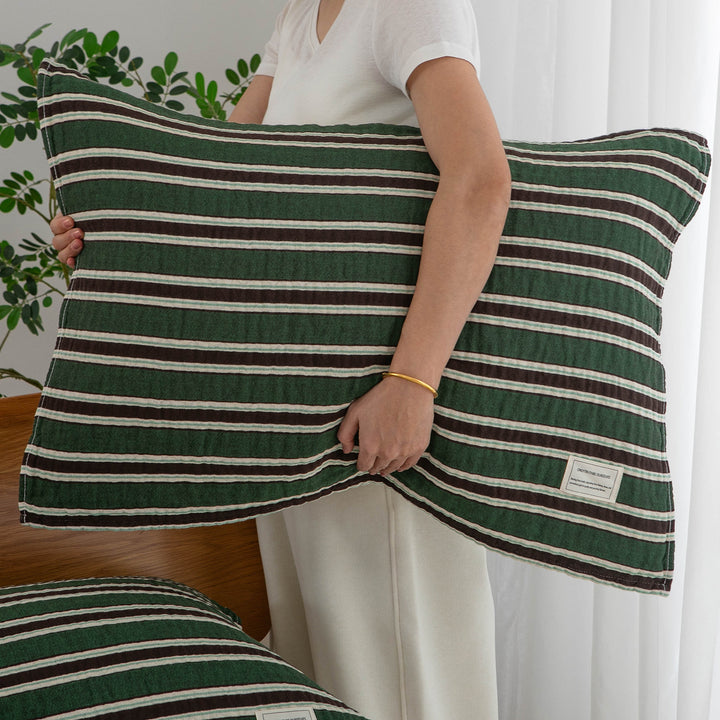 Damen Kissenbezug mit filigranem Blumenmotiv Karnz