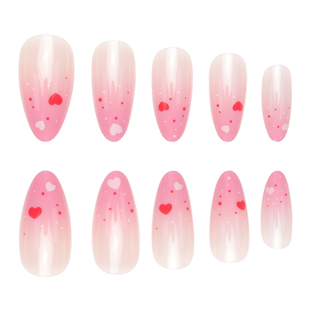 Herz-Design Press-On Nagelkunst Set Karnz