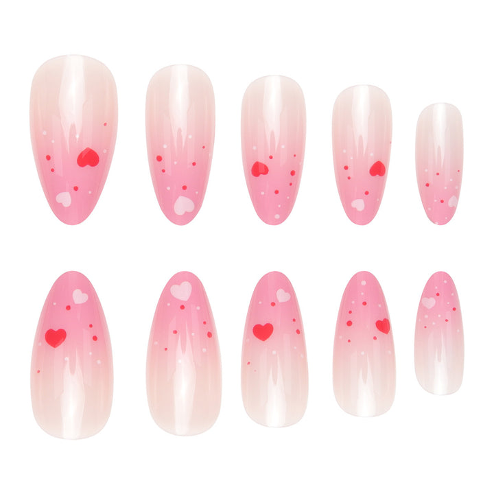 Herz-Design Press-On Nagelkunst Set Karnz