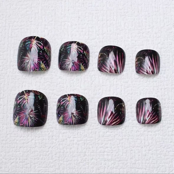 Fußnagelkunstset mit kreativen floralem Design Karnz