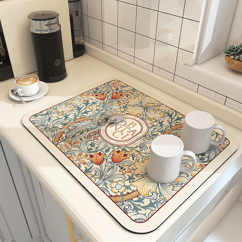 Inspirierendes Blumenquote Fußmatte Karnz
