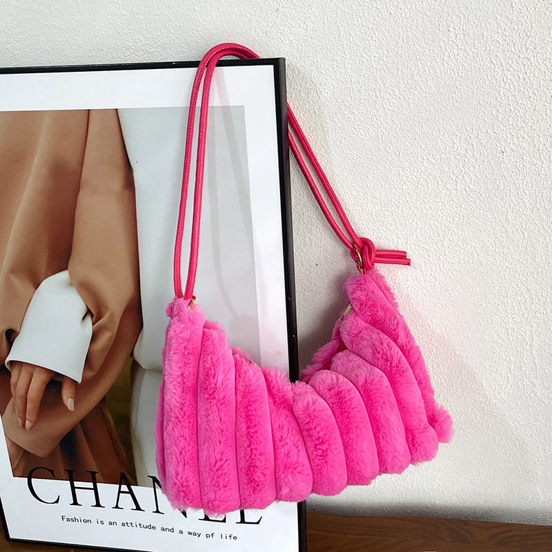 Plüsch Texturierte Handtasche