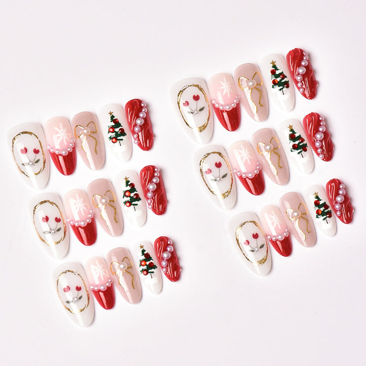 Festliches Themen Press-On Nagelkunstset