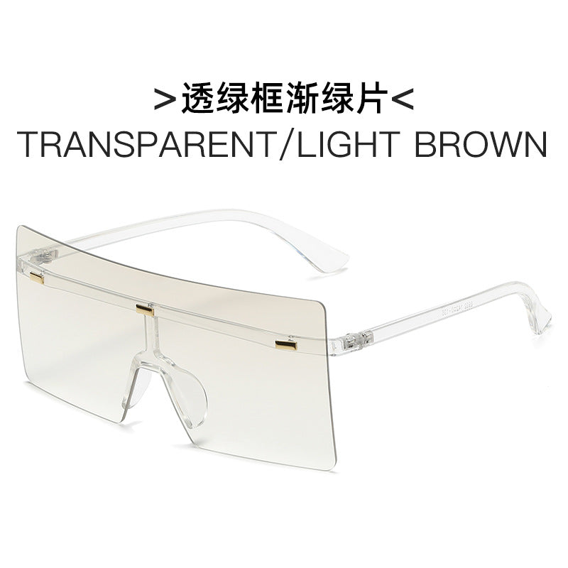 Damen futuristische Oversized-Sonnenbrille Karnz