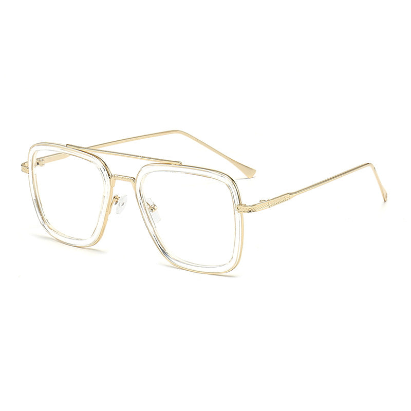 Damen modische quadratische Sonnenbrille mit metallischen Details Karnz