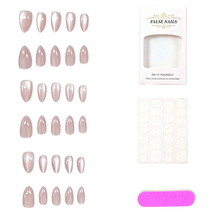 Elegante mandelförmige Gel-Nagelerweiterungen Karnz