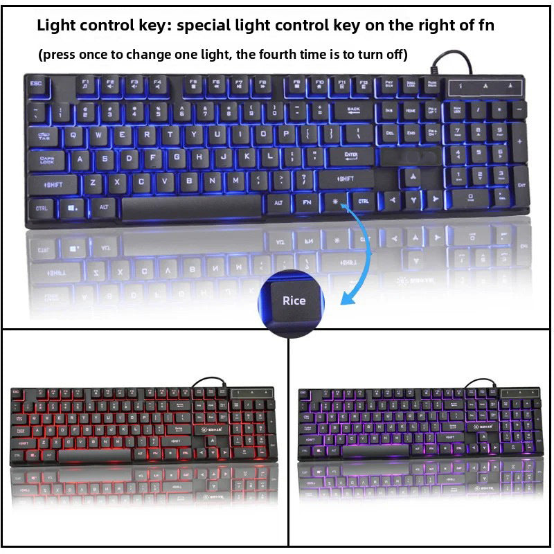 Rgb Beleuchtete Gaming-Tastatur Karnz
