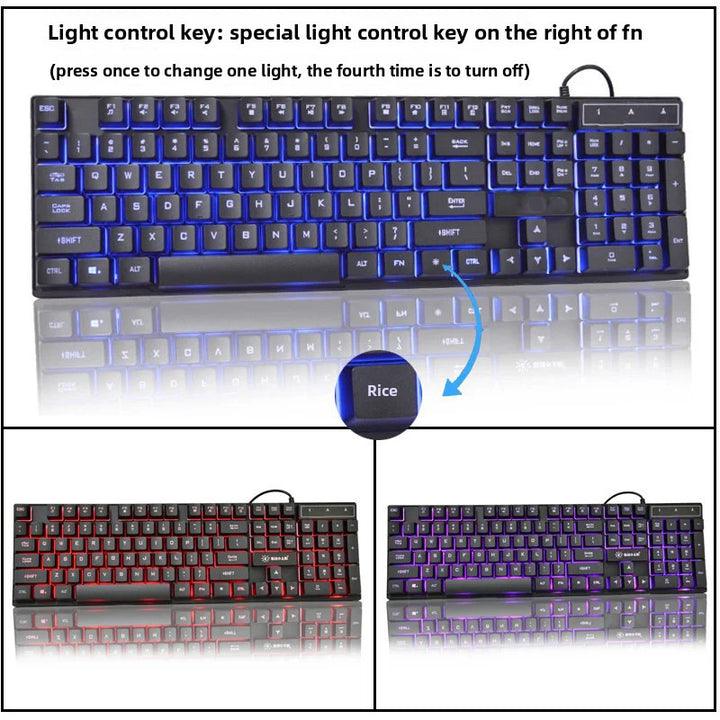 Rgb Beleuchtete Gaming-Tastatur Karnz