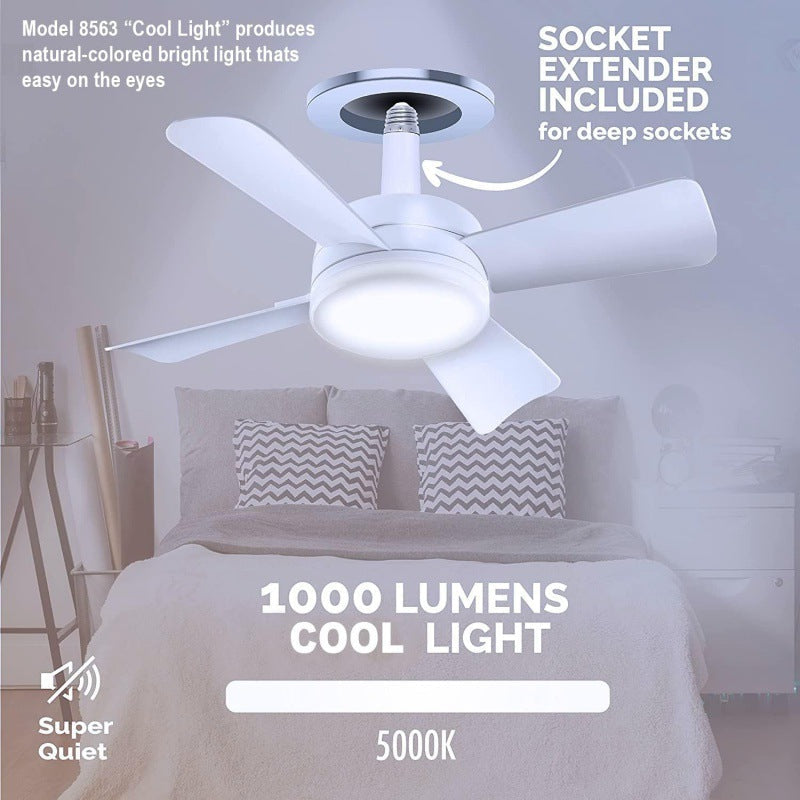 Einstellbare LED-Fanleuchte mit Fernbedienung. | Karnz