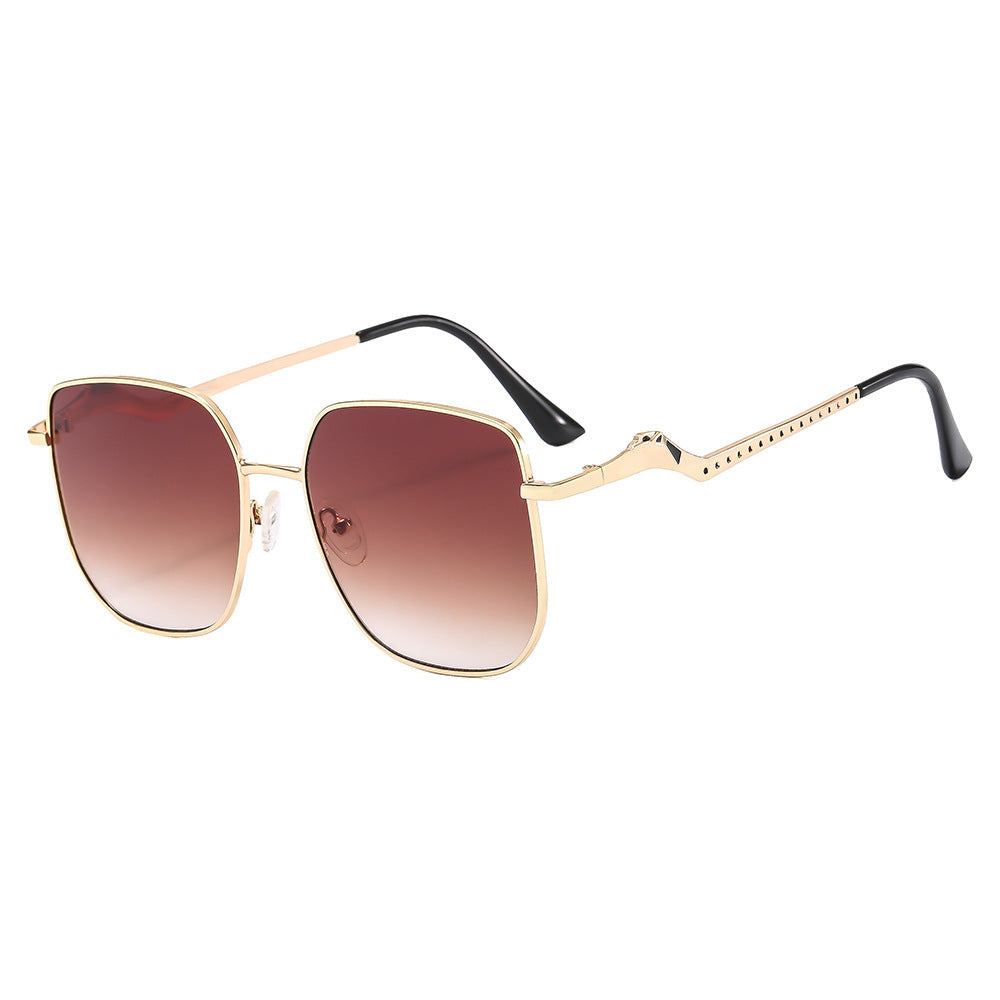 Damen quadratischeDesigner-Sonnenbrille mit dekorativen Akzenten Karnz