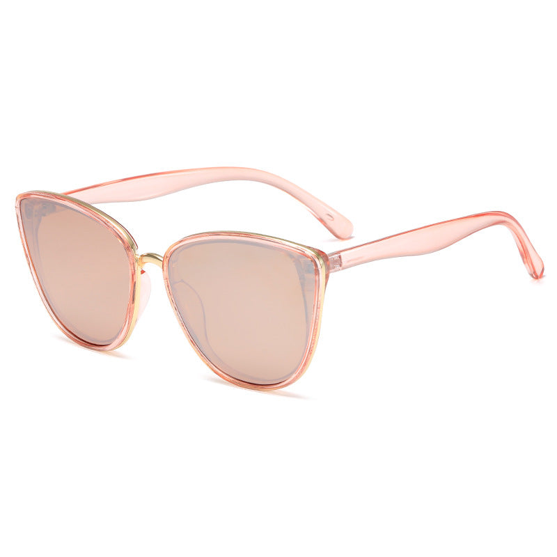 Damen Cat-Eye Sonnenbrille mit transparentem Rahmen und UV-Schutz Karnz