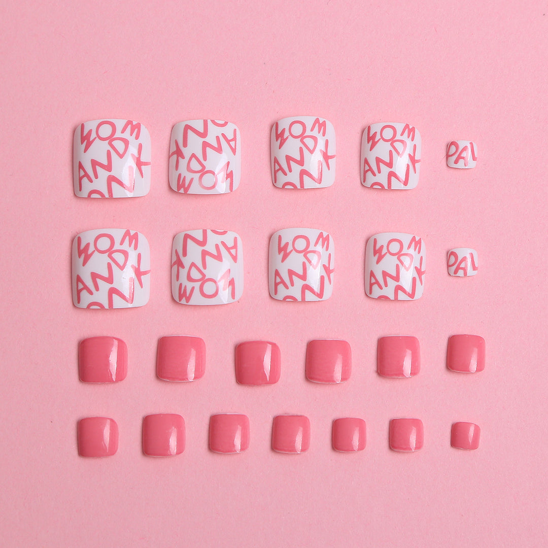 Floral Design Press-On Nagelset Karnz