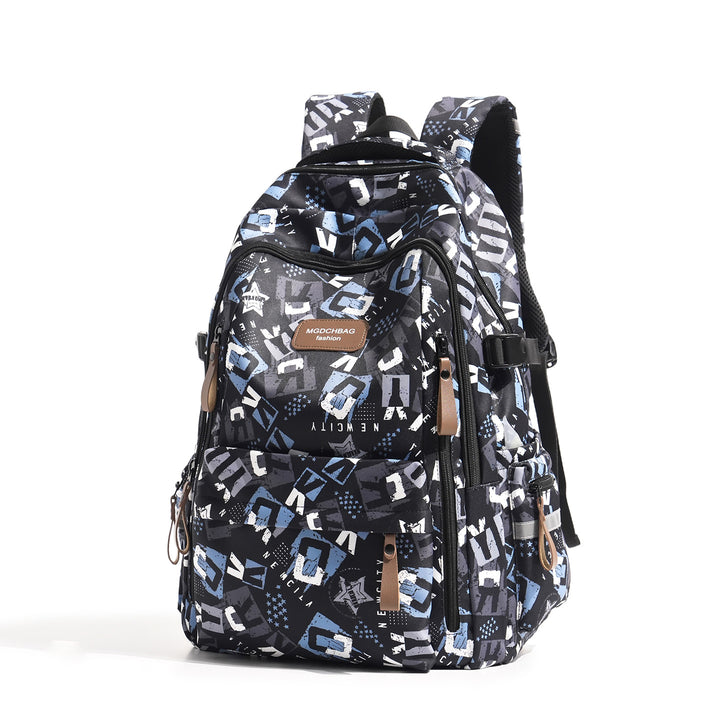 Stylischer Mehrfachfächer Grafikdruck Rucksack Karnz