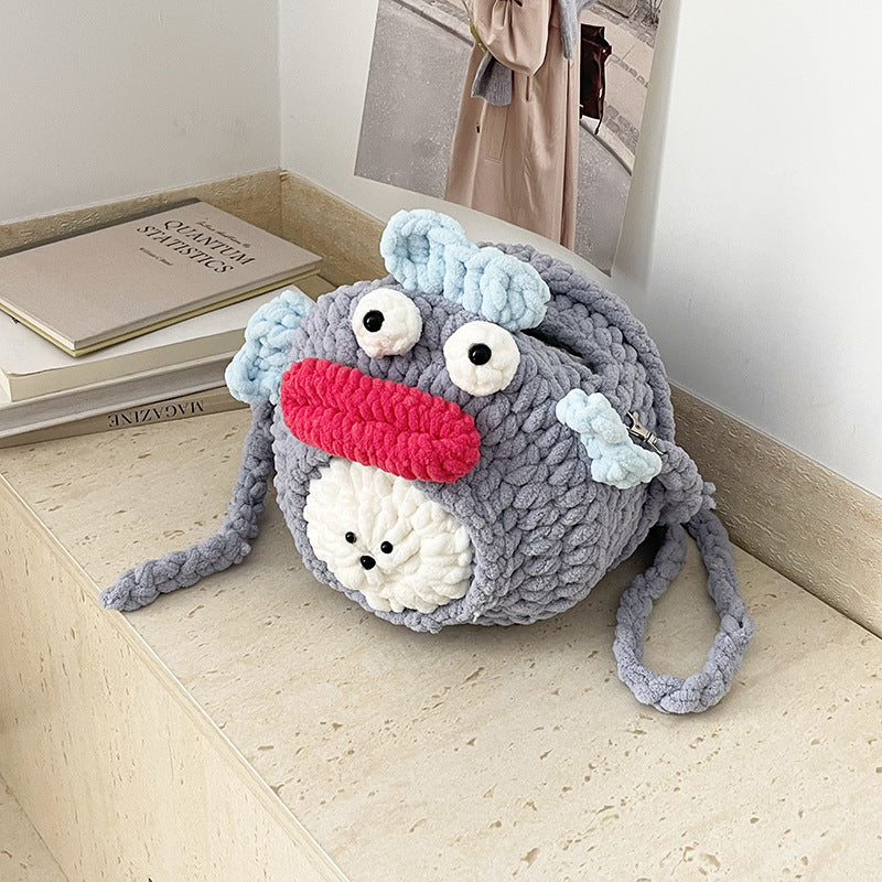 Süßer Plüschmaus-Themen-Rucksack