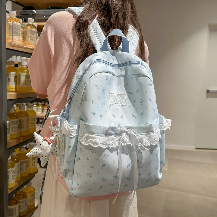 Verspielt Floral Verziert Schulrucksack Karnz